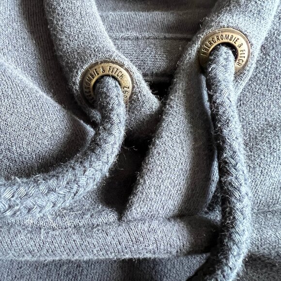 Abercrombie & Fitch Men's Pullover Soft Navy Blue Hoodie, Size XL, EC! - Picture 10 of 14